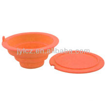 Eco-friendly silicone tea strainer with cover
